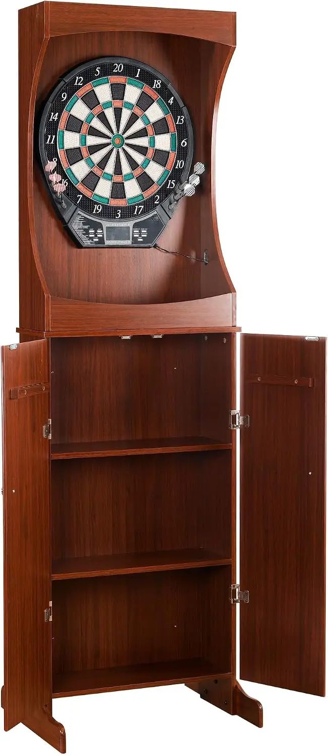 Electronic Dartboard Cabinet - Outlaw Elektronisches Dartboard-Set mit Schrank -