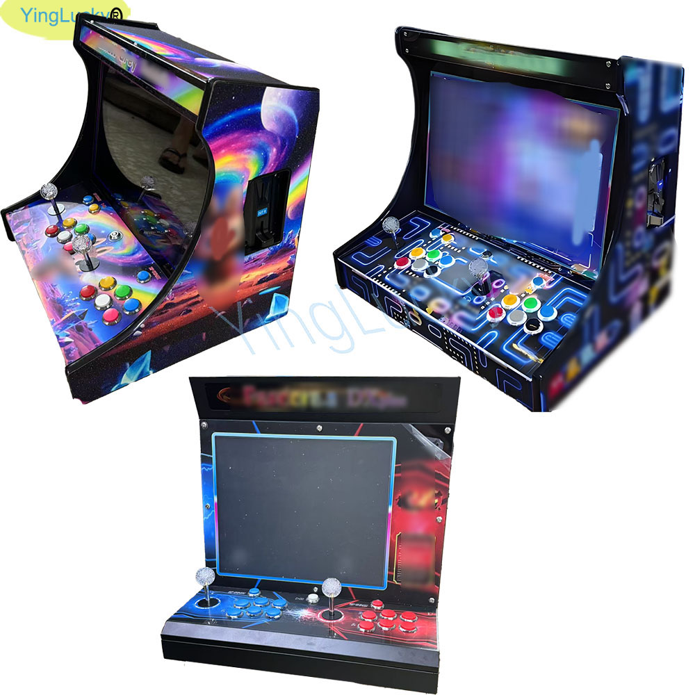 Arcade X - 2-Spieler-Arcade-Videospielkonsole mit 22/19/17 Zoll LCD-Bartop-Display, ausgestattet