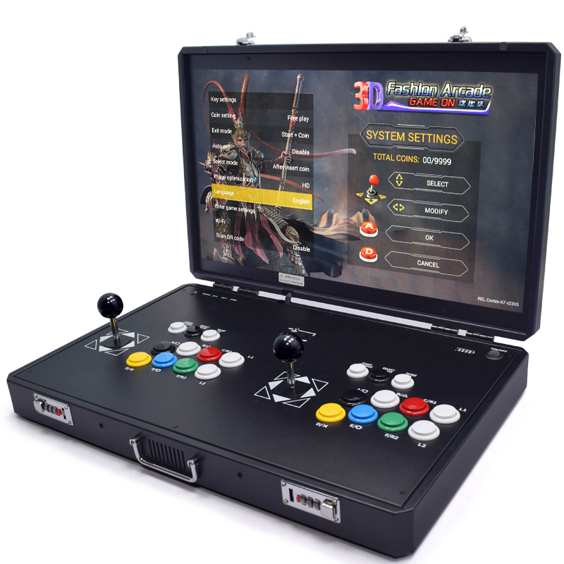 Arcade X - Pandora h3 24-Zoll-LCD-Arcade-Konsole, Spiele, 2-Spieler-Platine, Retro-Video,