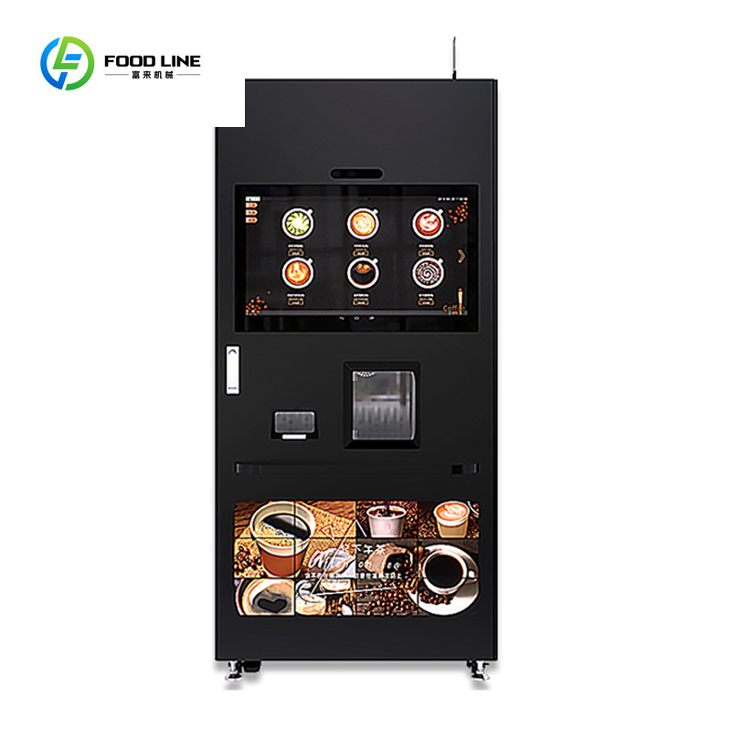 Vending Machine Qr Code - Intelligenter QR-Code Kommerzieller Espresso-Getränkeautomat Automatischer Frisch