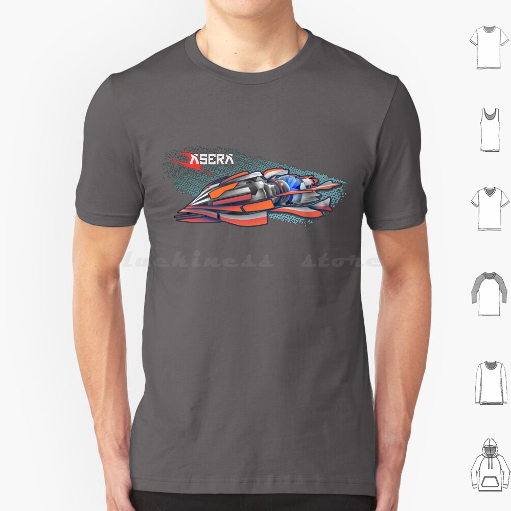 Arcade No - Redout-Grafik Asera T Shirt 6xl Baumwolle