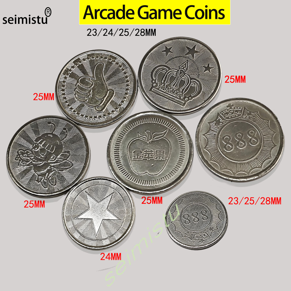 Vending Game - 100 stücke Edelstahl 23/24/25mm Tokens Crown