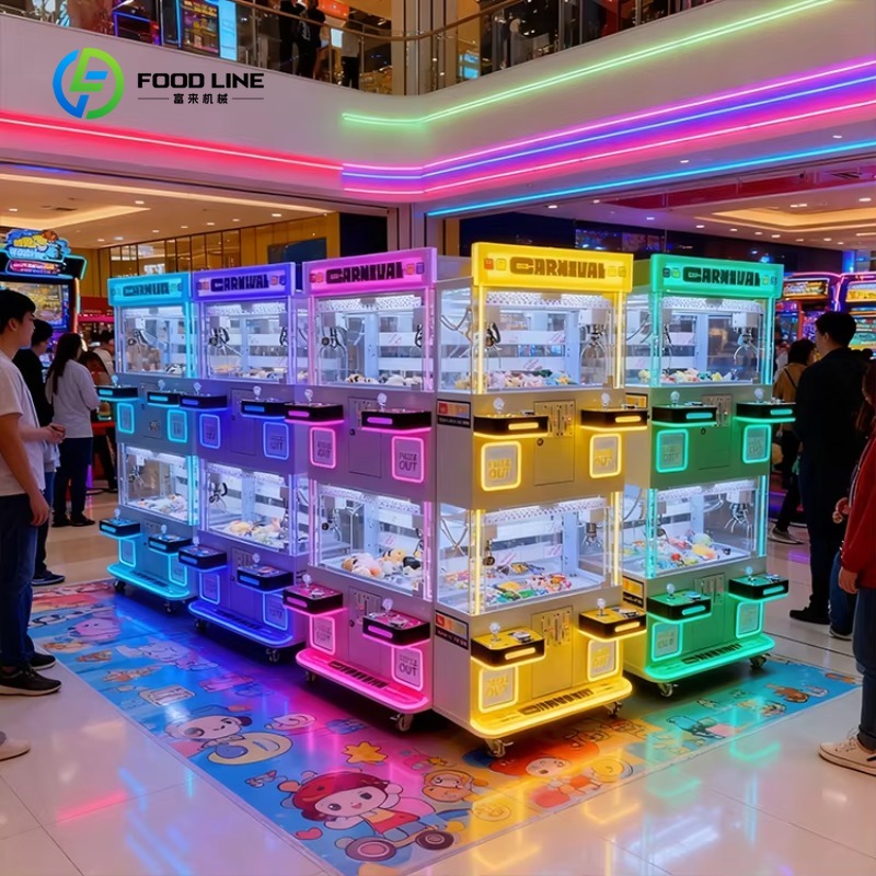 Vending Game - Maßgeschneiderte All-in-One Mini-Greifautomaten-Münzspielmaschine für 4 Spieler