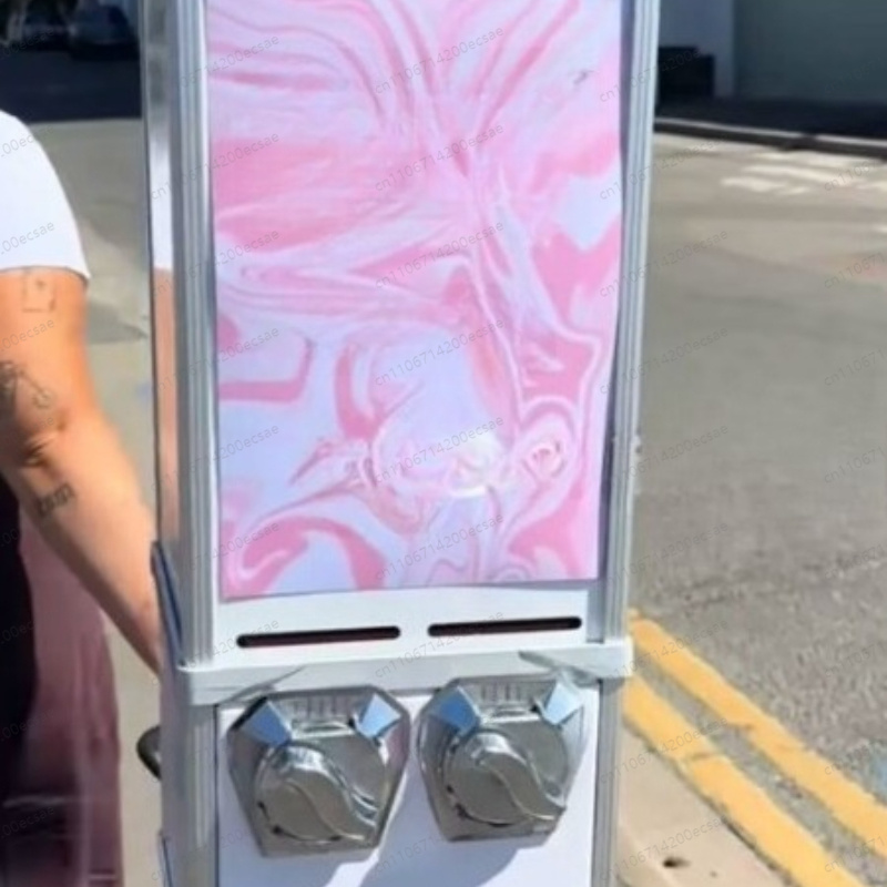 Vending Game - Aufkleber-Selbstbedienungsautomat, Münzbetriebener Twist-Karten-Automat, Mini Kommerzielles Unterhaltungsspielgerät