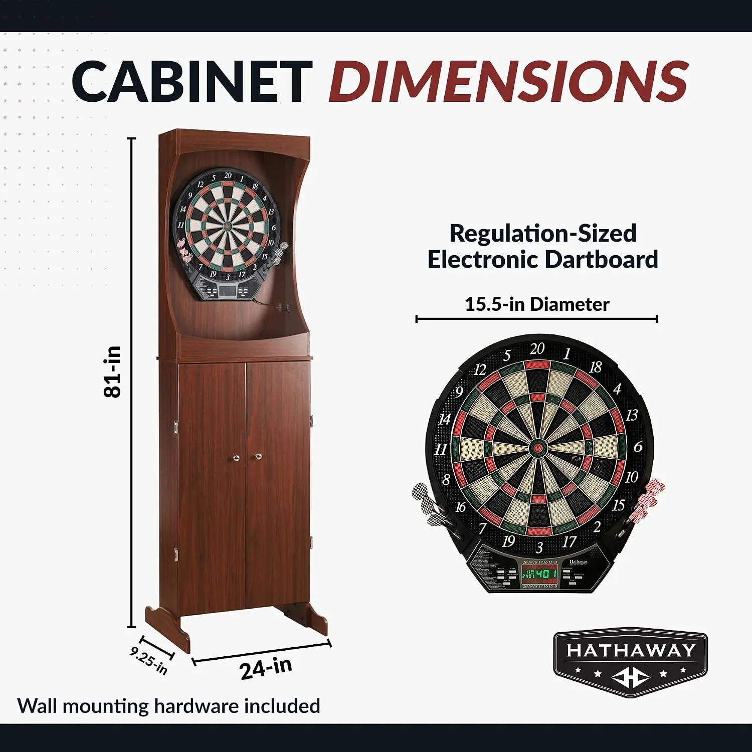 Outlaw Elektronisches Dartboar – Electronic Dartboard Cabinet Bewertung und Preis