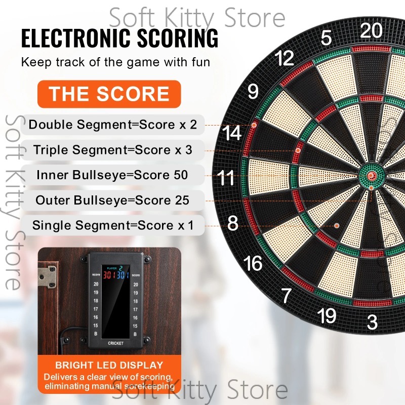 Dartscheiben- und Schrank-Set  – Electronic Dartboard Cabinet Bewertung und Preis