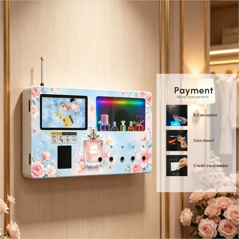 Münzbetriebener Parfüm-Verkauf – Bill Acceptor Vending Bewertung und Preis