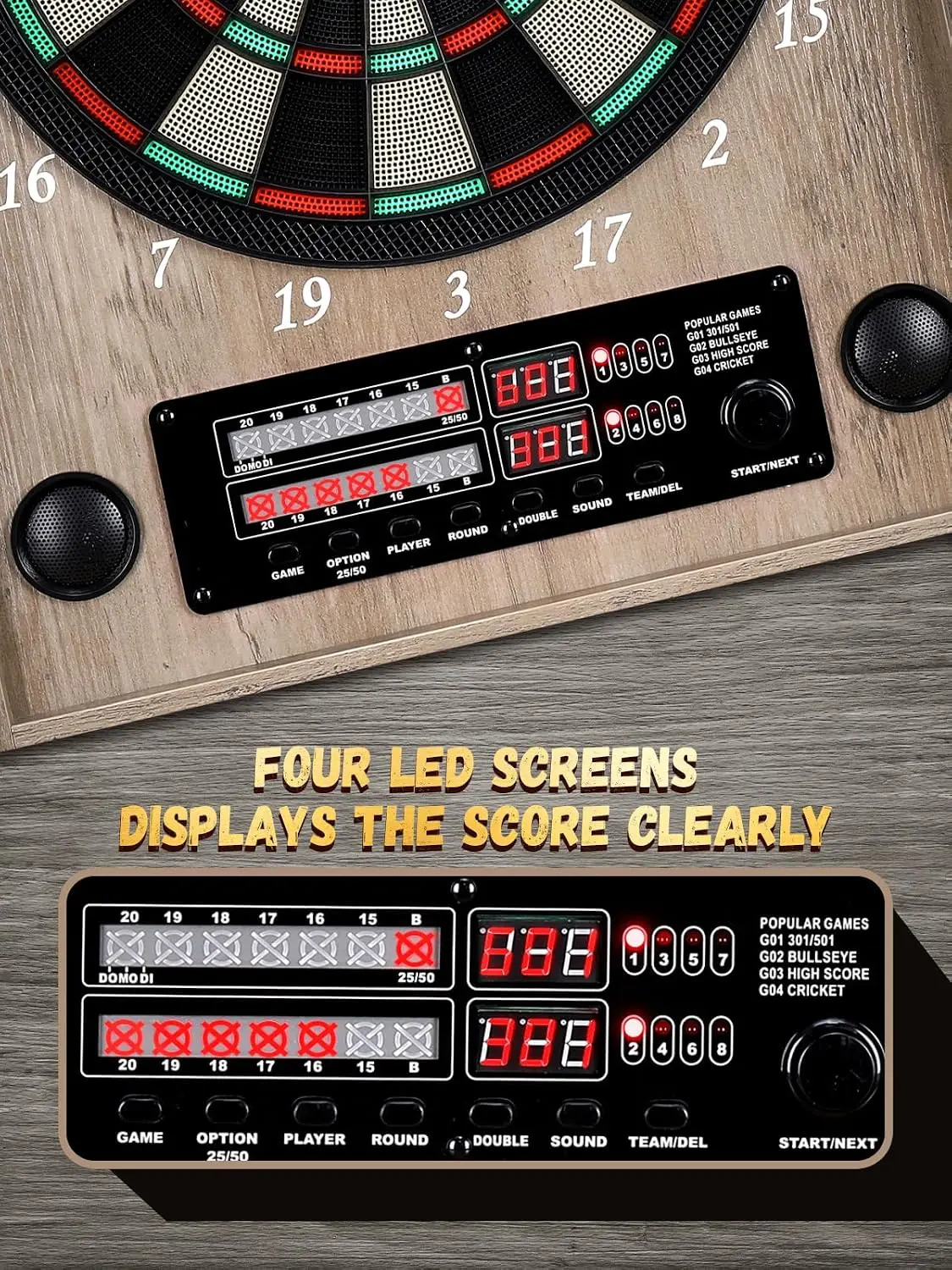 Elektronische Dartscheibe, Dek – Electronic Dartboard Cabinet Bewertung und Preis